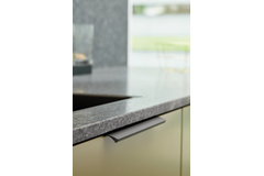 Poig edge straight ea160 l200 alu noir mat brossé 